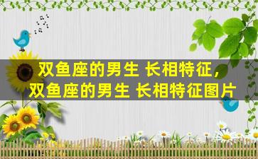 双鱼座的男生 长相特征，双鱼座的男生 长相特征图片